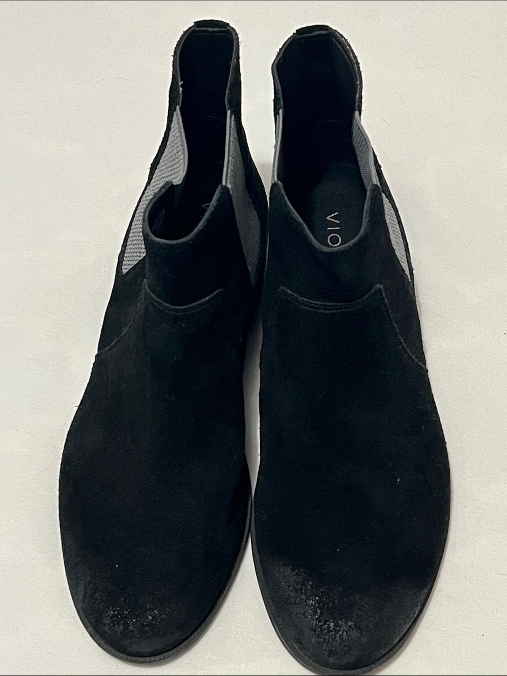 Vionic Alana Water Repellent Black Suede Chelsea Ankle Boots - Picture 2 of 7